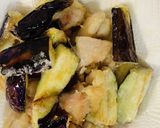 酸味が強すぎない鶏肉とナスの甘酢和え作り方5写真