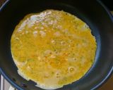 ゴーヤ入り玉子焼きのとびっこ乗せ作り方3写真