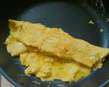 ゴーヤ入り玉子焼きのとびっこ乗せ作り方6写真