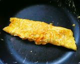 ゴーヤ入り玉子焼きのとびっこ乗せ作り方7写真
