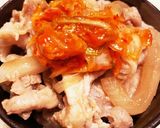 キムチ豚生姜焼き丼作り方3写真