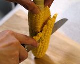 バターしょうゆとうもろこしごはん作り方2写真