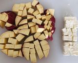 レンジで簡単！さつま芋とナッツのサラダ♪作り方1写真