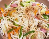 かつおの旨味をたっぷり利かせた焼うどん☆作り方26写真