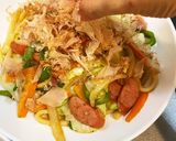かつおの旨味をたっぷり利かせた焼うどん☆作り方30写真