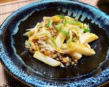 シャキシャキ長芋とネギの辛味噌炒め作り方4写真