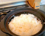 簡単！土鍋で粒が立ってるふっくらごはん✨作り方5写真