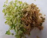 セロリと搾菜の炒飯作り方1写真