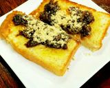 甘い小豆に塩きな粉トースト作り方8写真