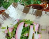 副菜♡みつ葉と蒲鉾♪わさポン味&梅ポン味作り方6写真