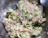 カレー風味♪オクラ入り鶏ミンチハンバーグ作り方2写真