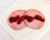 ハムとチーズのピザ風春巻き作り方2写真
