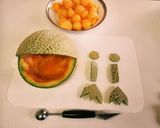 簡単かわいい!カエルメロンのフルーツ盛り作り方3写真