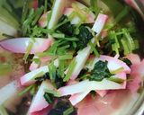 副菜♡みつ葉と蒲鉾♪わさポン味&梅ポン味作り方13写真