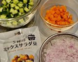 スプーンで食べる♪コロコロサラダ作り方5写真
