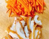 にんじんとピーマンとちくわのきんぴら作り方1写真