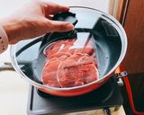 3分でもやしと猪肉の蒸し焼き作り方5写真