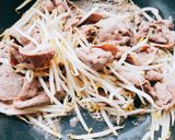 3分でもやしと猪肉の蒸し焼き作り方8写真