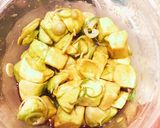 業ス①ダイスアボカドと納豆しらすで簡単丼作り方1写真