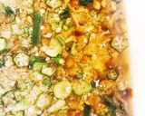 ねばねば野菜のふわふわお好み焼き作り方1写真