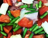タマネギとトマトと鶏肉のスープ作り方3写真