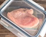 ＜海外で作る！＞むね肉の酒蒸し★レンジ作り方6写真