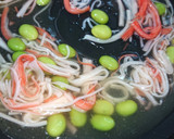 厚揚げにカニカマとこぼれ枝豆あんかけ作り方2写真