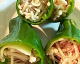 ピーマンの牛肉えのきチーズ焼き作り方3写真