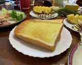 ベーコンエッグとマッシュルームの朝食作り方2写真