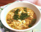 玉葱蒸しよだれ鶏からの〜うんまい卵スープ作り方4写真