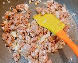 ☆茄子ピーマン大葉厚揚げの挽肉味噌炒め☆作り方5写真
