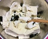 コーン・枝豆・ワカメ入り豆腐の和え物作り方2写真