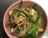きのことピーマンのオイスター炒め作り方4写真