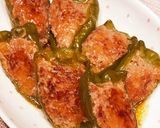 Rp.7綺麗な緑色ピーマンの肉詰め作り方7写真