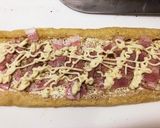 うすあげピザ第二弾 ベーコンマヨ作り方5写真
