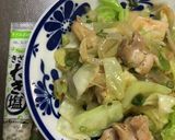 鶏モモ肉とキャベツの塩だれ炒め作り方5写真