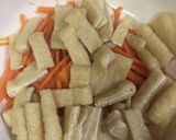 油揚げとにんじんの胡麻和え作り方1写真