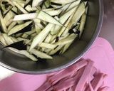 ナスとハムのおかか炒め作り方1写真