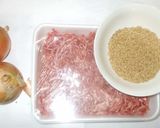 白胡麻ハンバーグ♪簡単肌の潤い不足に作り方1写真