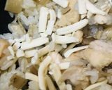コロコロささみ＆きのこのチーズチャーハン作り方4写真