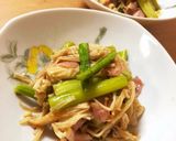 簡単◎アスパラえのきベーコンのポン酢炒め作り方5写真
