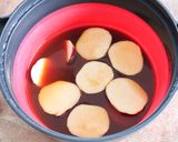 レンジで！さつまいもと肉団子の甘酢あん作り方3写真