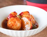 レンジで！さつまいもと肉団子の甘酢あん作り方5写真