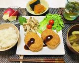ほくほくコロッケメインで夕飯の献立作り方7写真