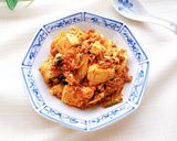 キムチで簡単♡麻婆豆腐♪結果白菜入り。作り方4写真