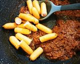 秋！きのことソーセージのスパイスカレー作り方4写真