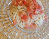 トマトとバシルの冷製パスタ作り方6写真