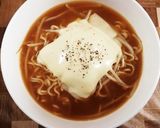 至高のトロトロ❤餅＆チーズの味噌ラーメン作り方4写真