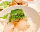 白だしで簡単！帆立貝柱の炙り漬け丼作り方4写真