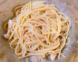 和風明太子パスタ〜作り方3写真